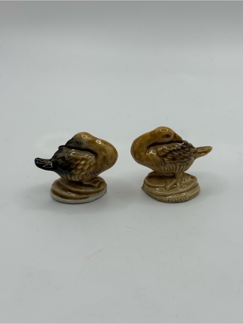 Lot Of 2 Geese Wade Whimsies Set #5 Farmyard Series VTG 1982-83
